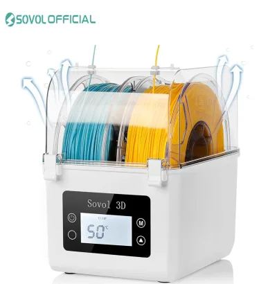 Boîte sèche pour bobines de filament 3D, blanche