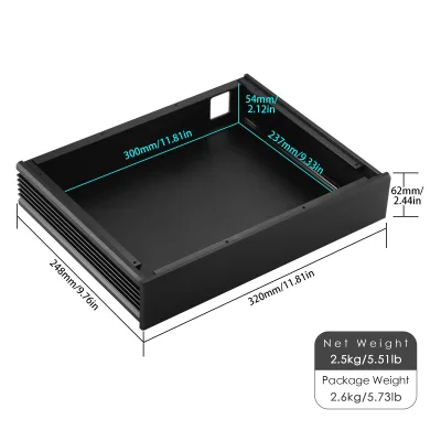 Boîtier aluminium pour ampli, préampli et DAC – image 2
