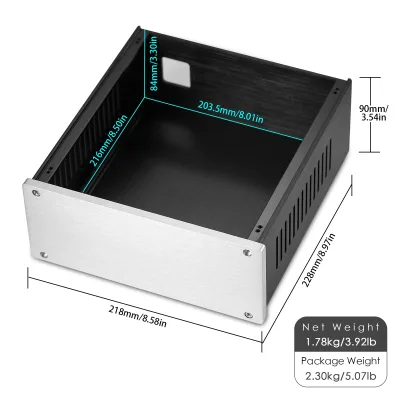 Boîtier d'amplificateur en aluminium, format mini – image 2