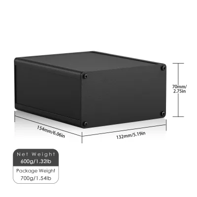 Boîtier en aluminium pour amplificateur, 132 × 154 mm – image 2