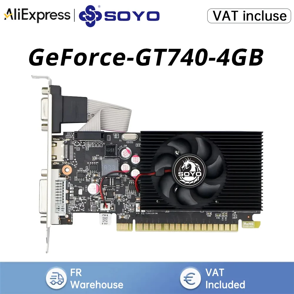 Carte graphique 4 Go GDDR3 pour ordinateur de bureau