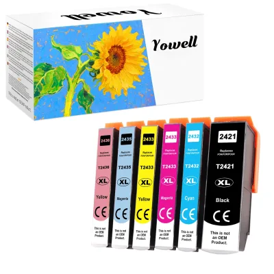 Cartouches d'encre compatibles, noir et couleurs