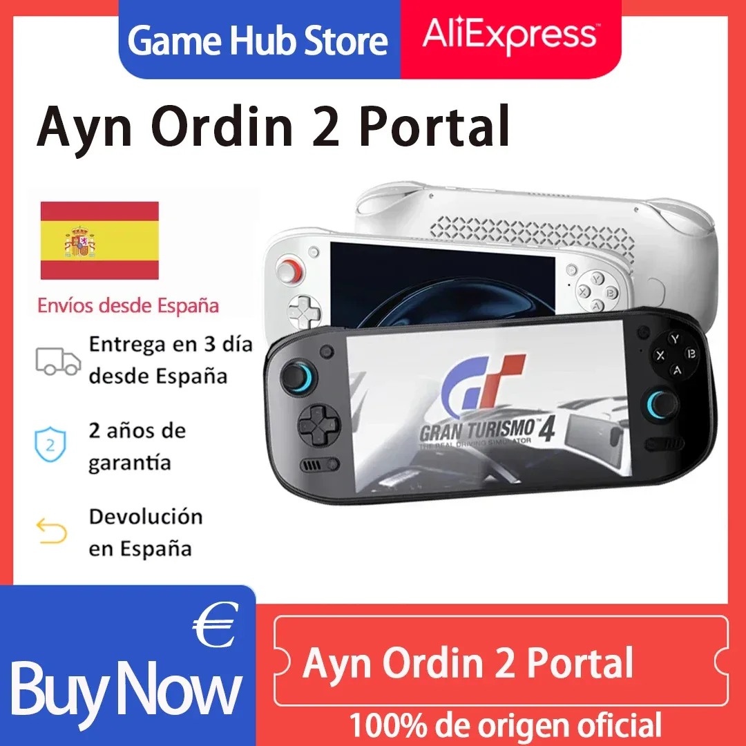 Console de jeu portable rétro, écran 7 pouces 120 Hz