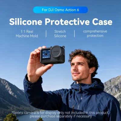 Étui en silicone pour caméra d'action avec lanière – image 2