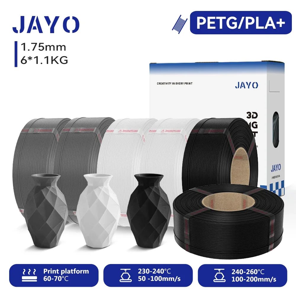 Filament de recharge PETG 1,75 mm, lot de 6 rouleaux