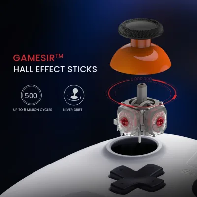 Manette de jeu sans fil à effet Hall, Bluetooth – image 3