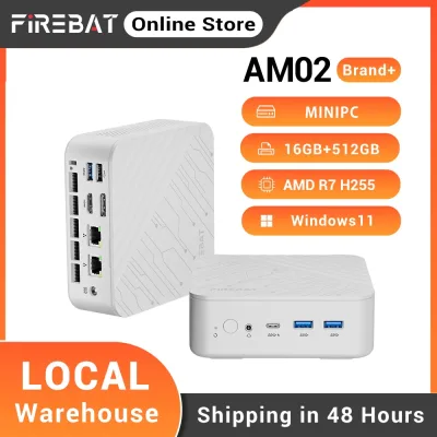 Mini PC de bureau blanc 16 Go et SSD 512 Go