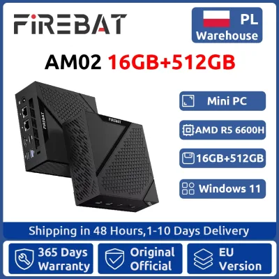 Mini PC de bureau Ryzen 5, 16 Go, SSD 512 Go