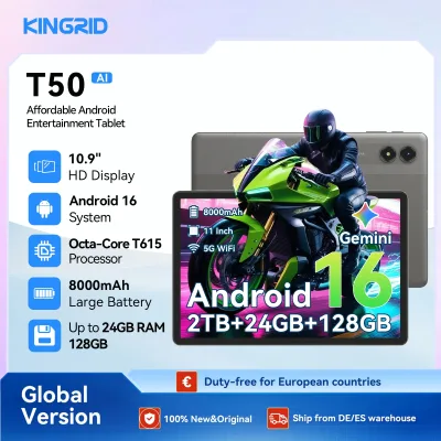 Tablette Android 16 écran 27,5 cm, 128 Go