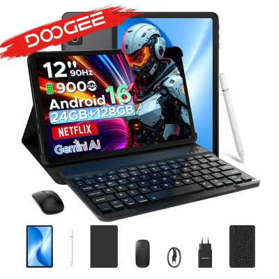 Tablette Android 2 en 1, écran 30,5 cm, 128 Go