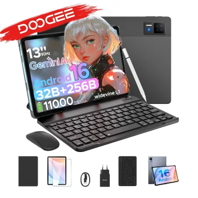 Tablette tactile 2 en 1 Android, écran 33 cm, 256 Go